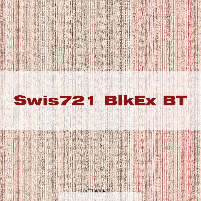 Swis721 BlkEx BT example